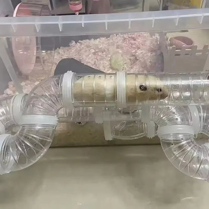 Hamster Cage Renovation External Pipeline Accessories DIY Set Pipeline Tunnel Small Pet Supplies Toy