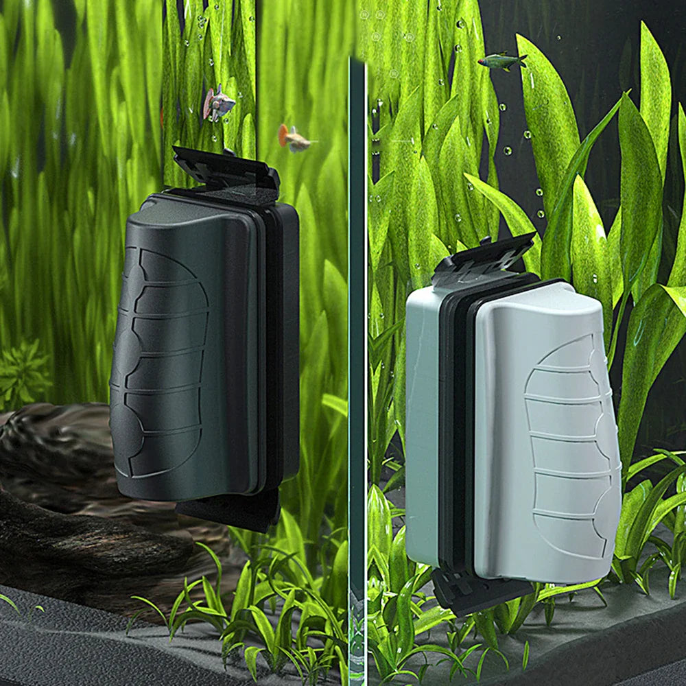 1PC Fish Tank Magnetic Brush Carbon Fiber Cleaning Brush To Remove Moss Glass Suspension Blade Algae Magnetic Brush