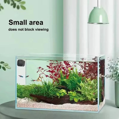 1pc Magnetic Aquarium Glass Cleaner Brush, Mini Square Plastic Algae Scraper for Fish Tank Maintenance Suitable for Various Fish