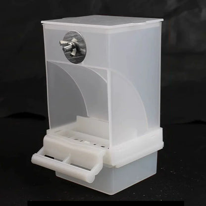 No Mess Automatic Bird Feeder Transparent Food Container Cage Parrot Feeder Accessories for Small Birds Parrot