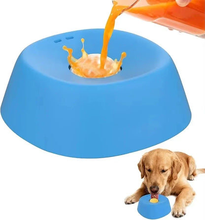 Anti-Choking Slow Feeder Dog Bowl Non-Slip 3/4 Cup - Lick Toy for Liquid Treats Bone Broth Yogurt