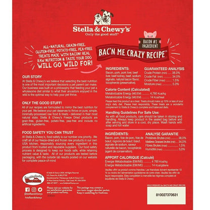 Stella & Chewy’s Freeze Dried Wild Weenies Bacon Dog Treats (3oz)