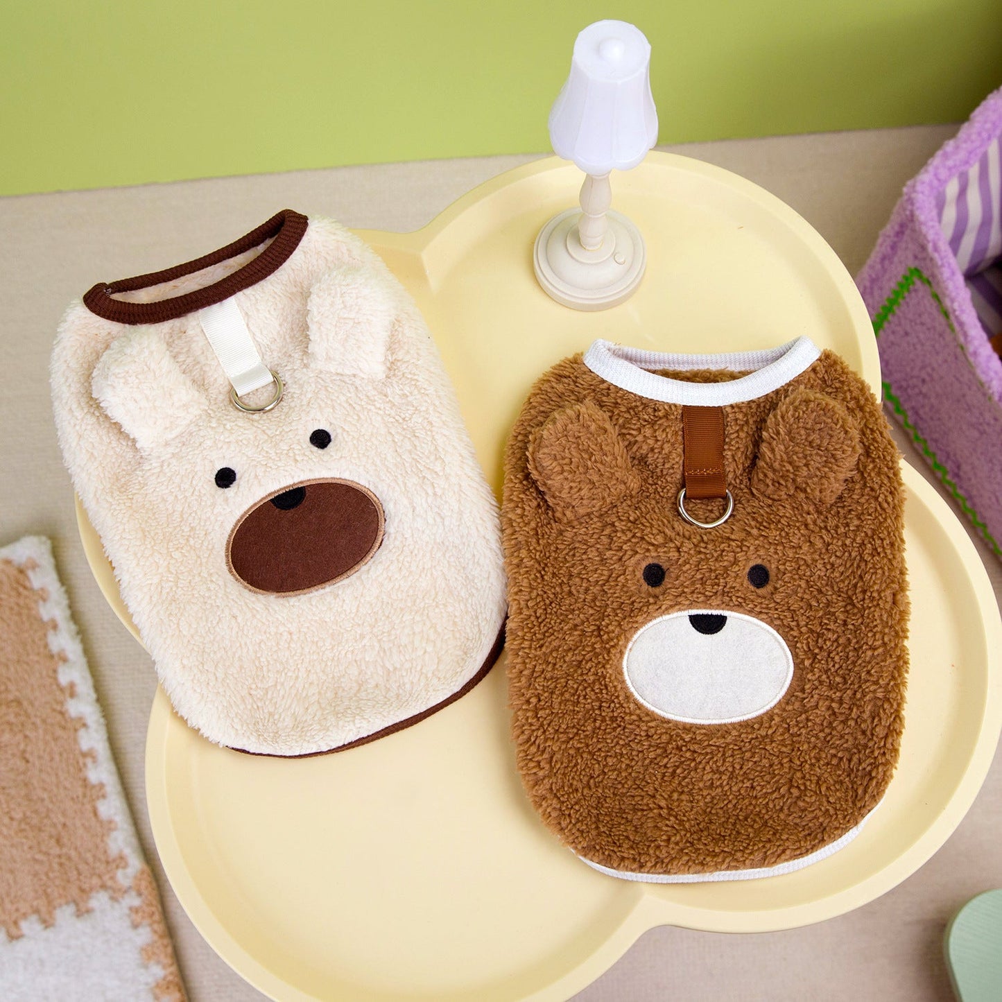 Fleece-lined Warm Teddy Bear Bichon Frise Poodle Cute Fleece Clothing