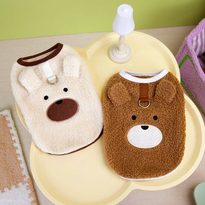 Fleece-lined Warm Teddy Bear Bichon Frise Poodle Cute Fleece Clothing