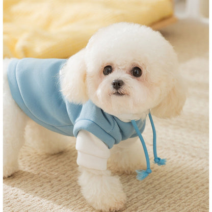 Autumn And Winter Dog Thin Fleece, Cool Style, Drawstring, Hooded, Cute Cartoon Hoodie, Small And Medium-sized Dog And Cat Pet Clothing
