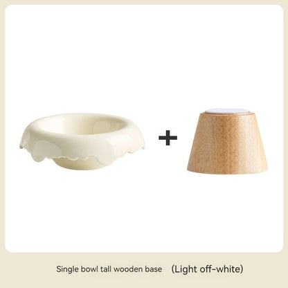 High Leg Ceramic Cat Food Bowl