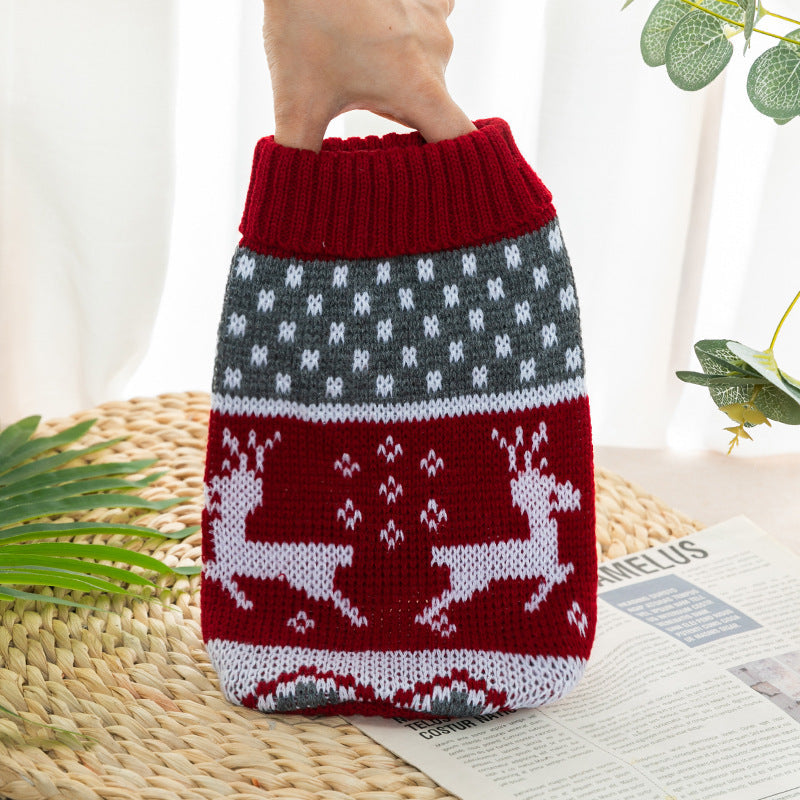Autumn And Winter Cat And Dog Clothing Bichon Frise And Corgi Knitted Sweaters