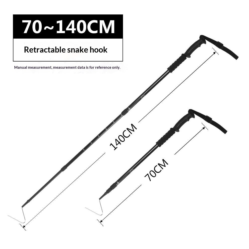 Telescoping Heavy-Duty Stainless Steel Snake Hook