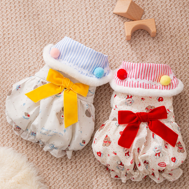 Autumn And Winter Pet Clothes, Outdoor Work Clothes, Warm Lady Skirts, Princess Skirts, And Various Styles Of Cat And Dog Clothes