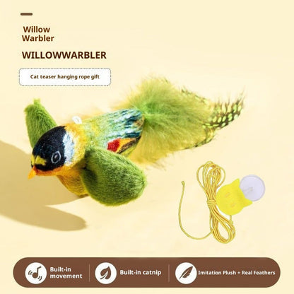Vocal Simulation Squeaky Bird Cat Toy For Self-amusement