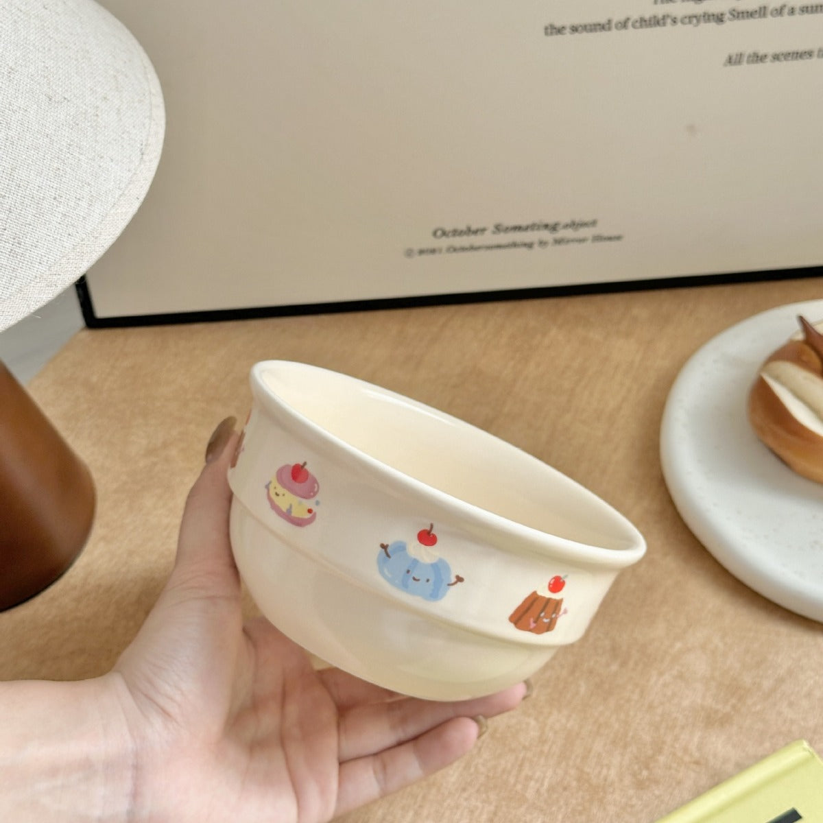 Original Cartoon Cute Cherry Sausage Dog Ceramic Tableware