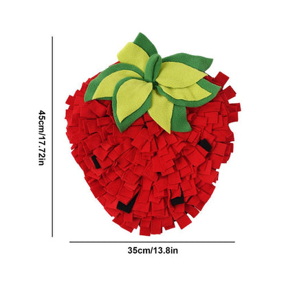 Mat Interactive Pet Sniffing Slow Feeder Mat Pet Forage Slow Feed Mat With Strawberry Shape For Animals Dog Puppy Cat Rabbit