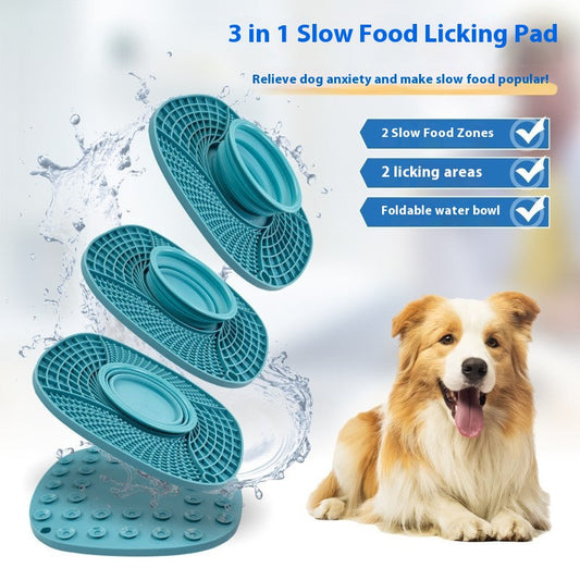 Folding Dog Pet Silicone Snack Placemat