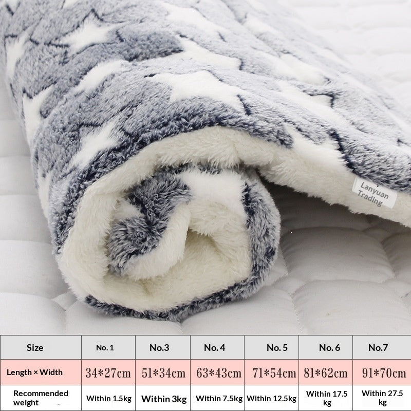 Thickened Pet Mat For Autumn And Winter Warmth