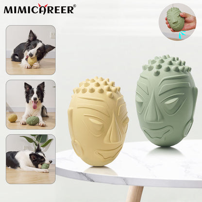Rubber Retro Mask Voice Dog Toy
