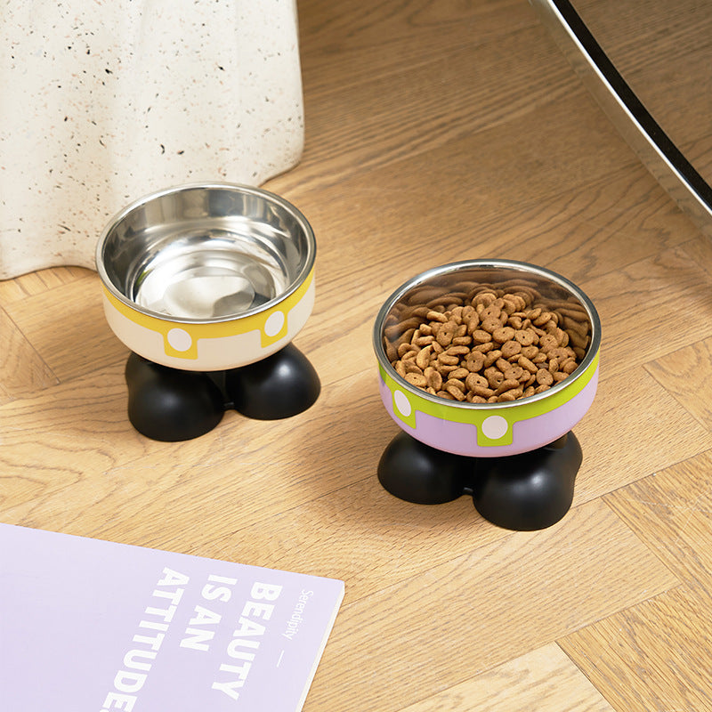Cat Neck Protection Pet Anti-tumble Cat Bowl