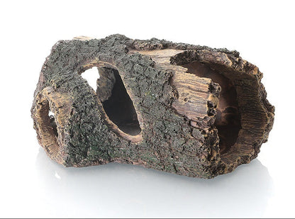 Naturalistic Hollow Log Basking & Tunnel Hide