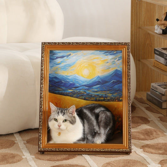 Retro Golden Cat Nest Cat Scratch Board Toy