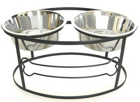 Bone Raised Double Dog Bowl