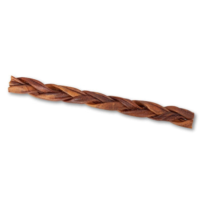 All-Natural Braided Collagen Stick Dog Treats, Supports Joint, Skin & Coat Health – 12-Inch Standard (25/Case)