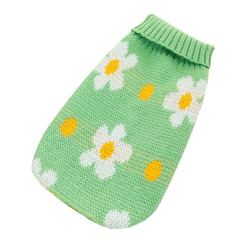 Autumn And Winter Cat And Dog Clothing Bichon Frise And Corgi Knitted Sweaters