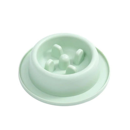 Pet Cat Dog Slow Food Bowl Fat Help Healthy Round Anti-choking Thickened And Non-slip Multiple Colors Shapes
