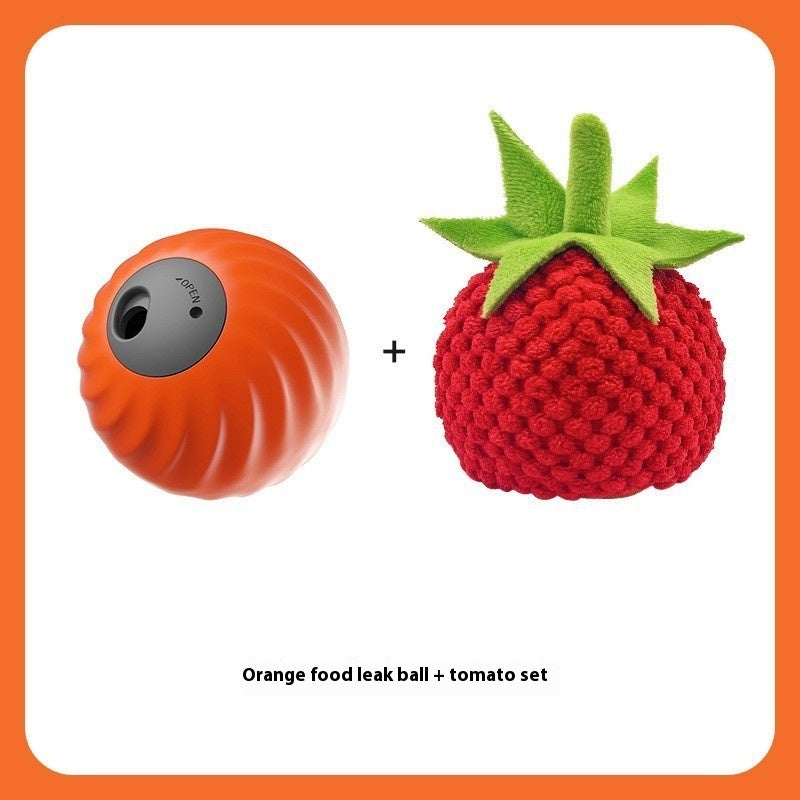 Pet Electric Food Dropping Ball Puzzle Self-Hi Relieving Stuffy Toys