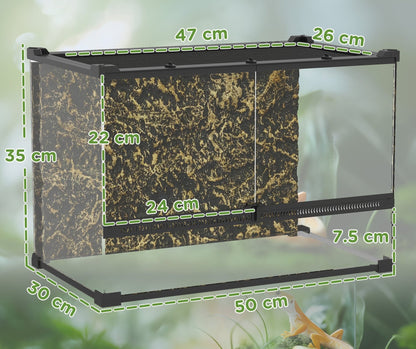 20"x12"x14" Front Opening Enclosure with Rock Background