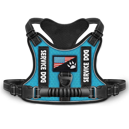 Shock Absorption Comfortable Night Vision Reflective Pet Harness Dog Vest Traction Chest Strap