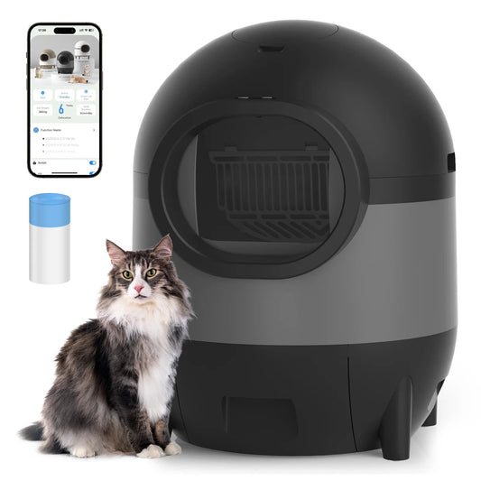 Self-Cleaning Cat Litter Box with WiFi & app control