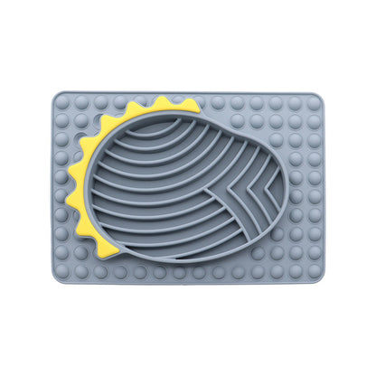 Slow Feeder Dog Bowls Stable Slow Feeder Licking Mat For Pets Slow Eating Smooth Texture Lick Pad For Pet Dog Puppy Cat Kitten