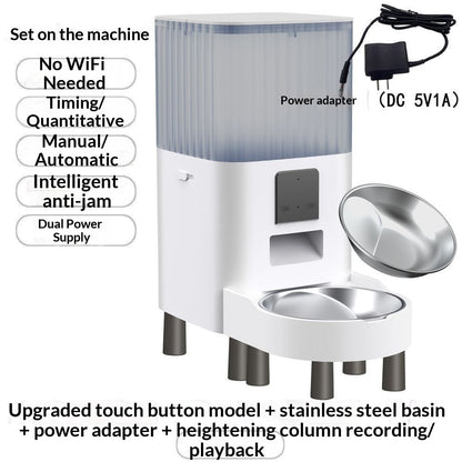 Remote Pet Feeder With Scheduled Feeding And Monitoring Features