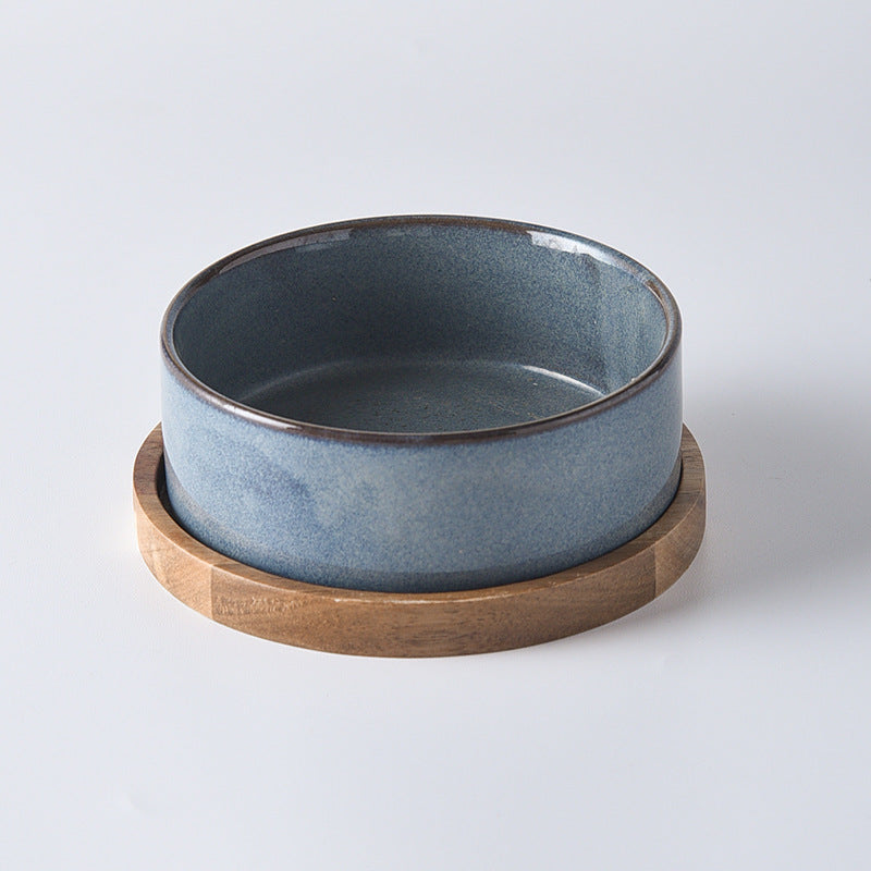 Pet Double Bowl Anti-tumble Drinking Water Rice Basin