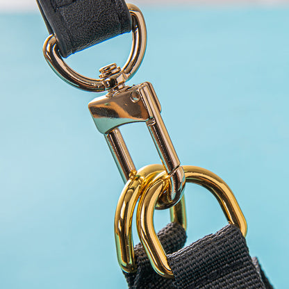 Leather Dog Chest And Back Traction Suit