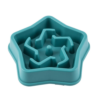 Rough Plastic Pet At The Bottom To Avoid Choking Slow Feeding Bowl