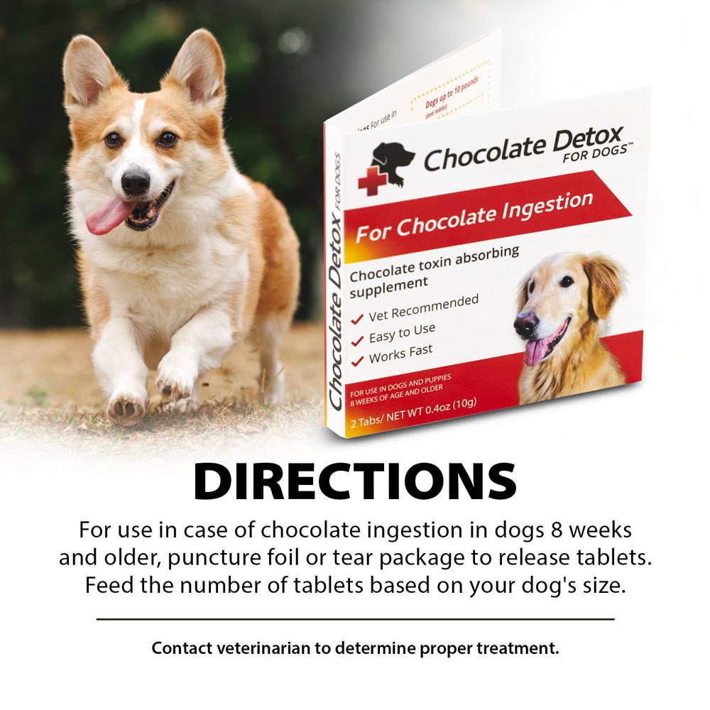 Chocolate Detox for Dogs, 2 Tablets