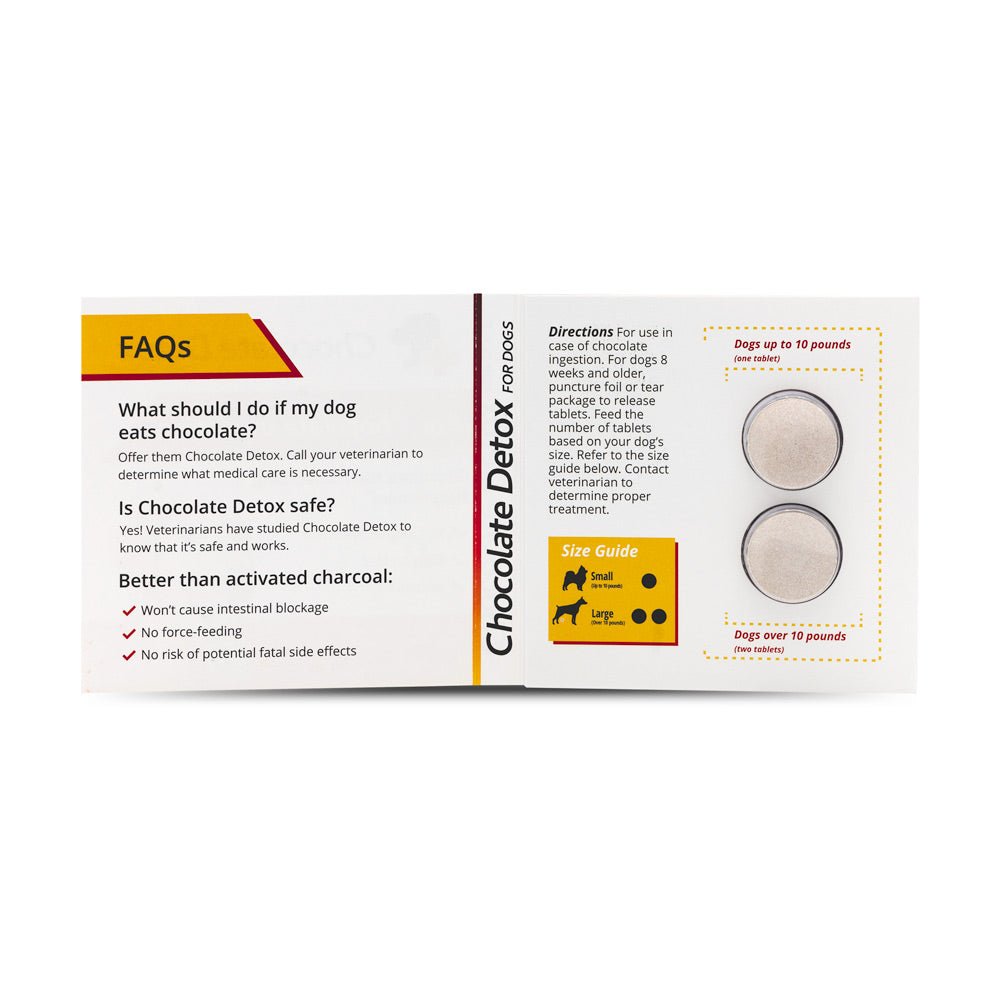 Chocolate Detox for Dogs, 2 Tablets