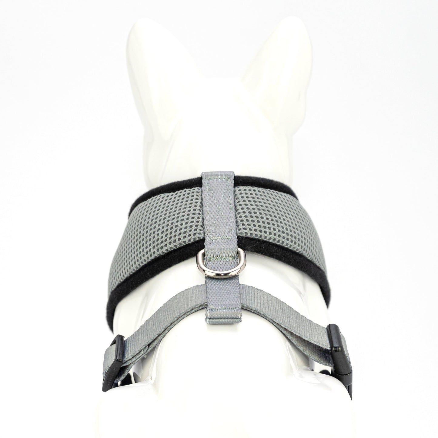 EcoBark Gray Dog Harness - Over-the-Head Dog Soft Mesh Vest Halter for Small to Medium Dogs and Puppies