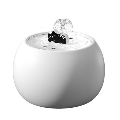 Cartoon Kitty Pet Ceramic Water Fountain