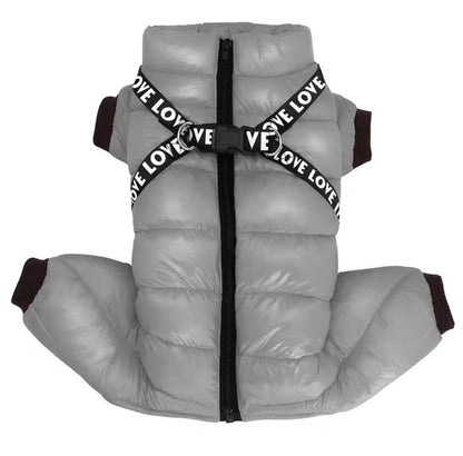 Pet Thickened Windproof Four-legged Warm Clothing