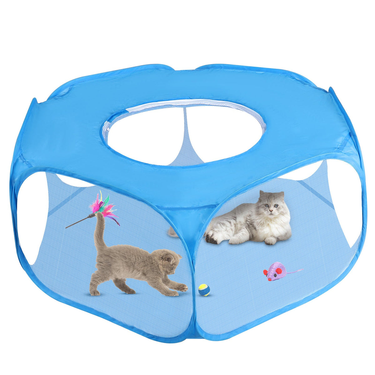 Foldable Minipet Fence Outdoor Indoor Game Exercise
