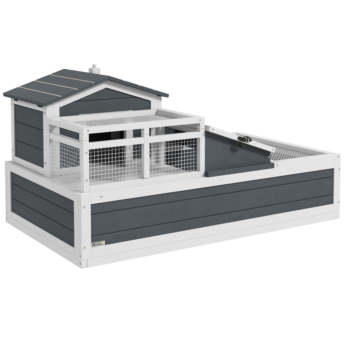 Two-Story Wooden Tortoise Table & Habitat (Three-Room Villa)