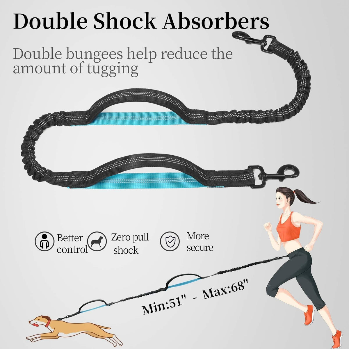2025 Cross-Border Hot-Selling Multifunctional Dog Leash Waist Bag Pet Set For Walking And Running, Nylon Reflective Traction Rope