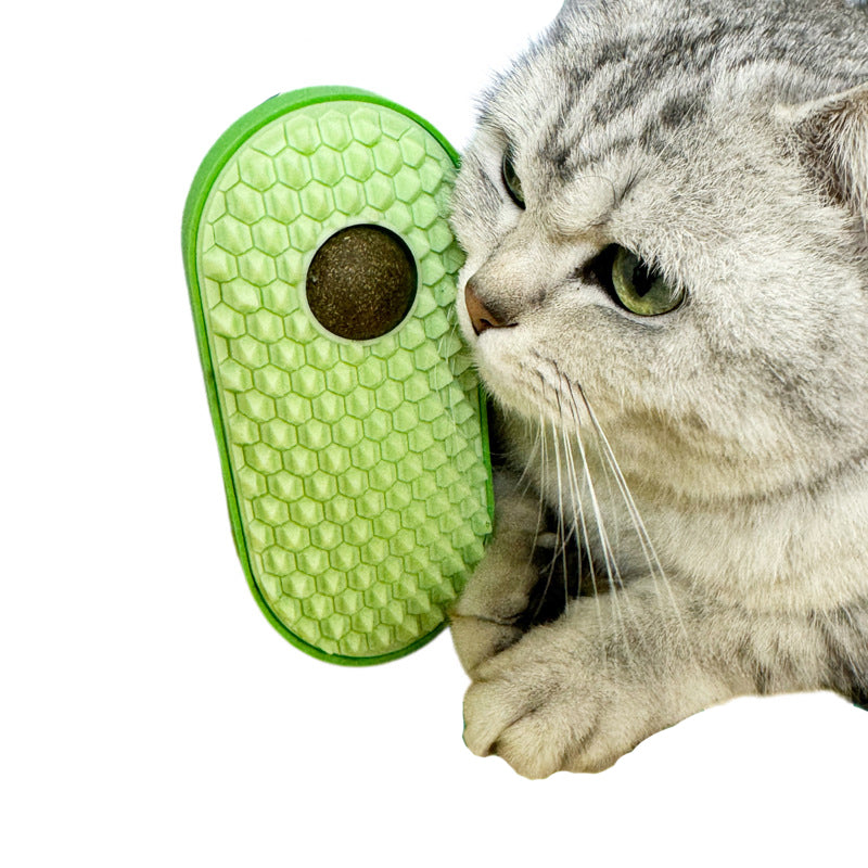 Catnip Toys Balls That Stick On Wall Pet Massage Brush Cat Toy Ball  Catnip Wall Balls For Cats Lick Cat Face Scratchers  Cat Self Groomer For Indoor Cats Cat Corner Brush Wall