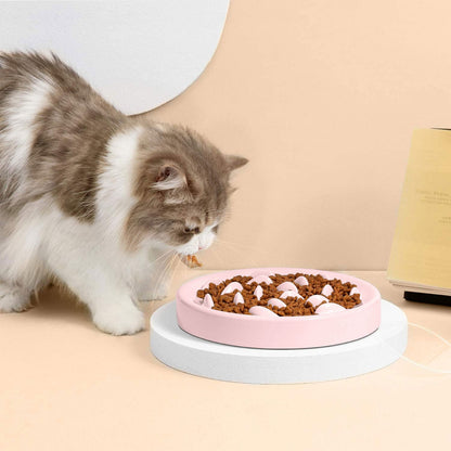 Dogs And Cats Slow Feeding Bowl Pet Bowl Cat Slow Tableware Feeder