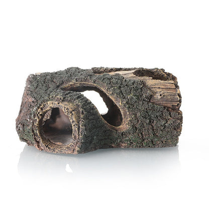Naturalistic Hollow Log Basking & Tunnel Hide