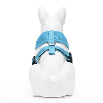 EcoBark Sky Blue Dog Harness - Over-the-Head Soft Mesh Dog Vest Halter for Small to Medium Dogs and Puppies