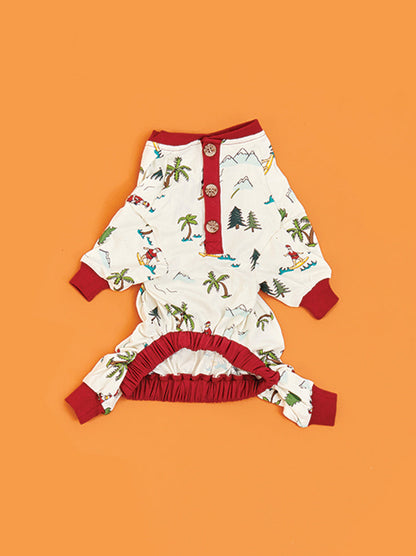 Fun Fam Surfing Santa Pajama (Dog & Kid Sizes Only)