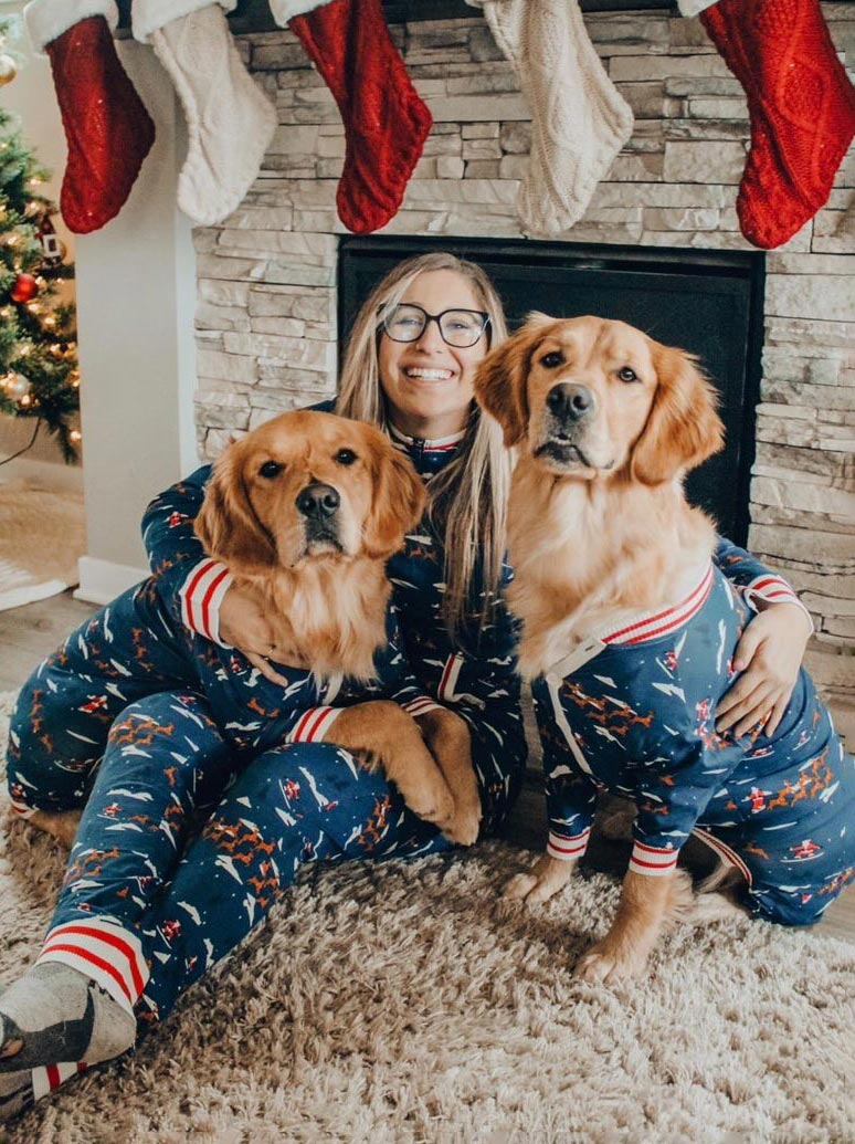 Santa Sleighs Pajama (Dog & Kid Sizes Only)