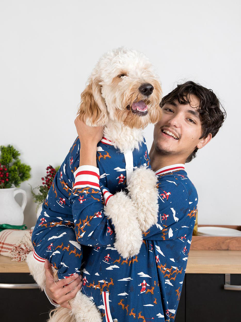 Santa Sleighs Pajama (Dog & Kid Sizes Only)